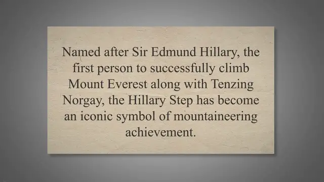 'Video thumbnail for The Mystery of Hillary Step: Tracing Its Historical Significance, Current Location and Future Impact on Climbing Mount Everest'