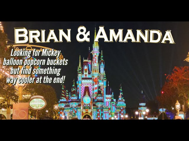 Video thumbnail for At Magic Kingdom Looking for Mickey balloon popcorn buckets, find something way cooler at the end!
