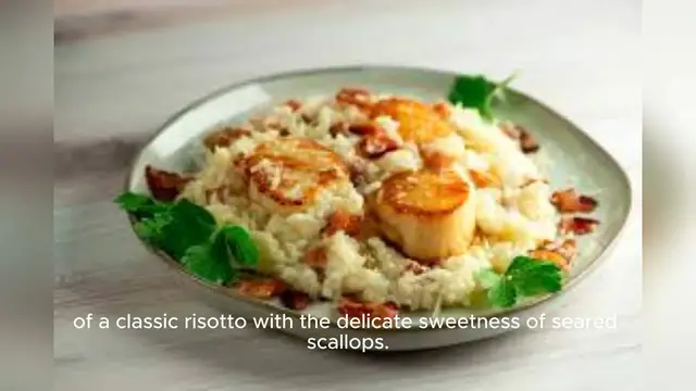 Video thumbnail for seallop risotto