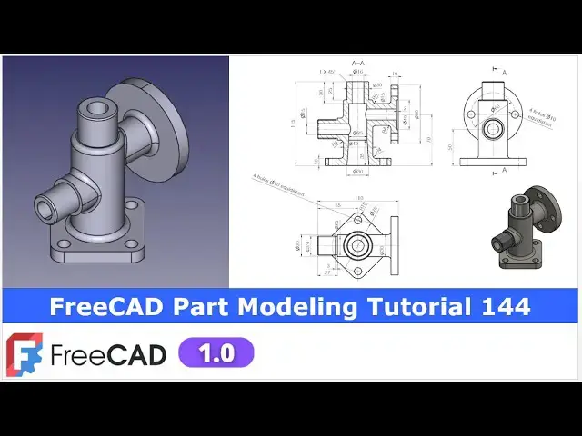 'Video thumbnail for FreeCAD Part Modeling Tutorial | FreeCAD Tutorial 144 | 3D Modeling | Learn FreeCAD | Mechnexus |'