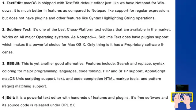 Video thumbnail for Notepad++ Editor alternatives for macOS