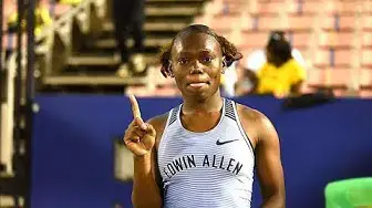 Video thumbnail for Serena Cole wins 100m race at Quest To Budapest 2023