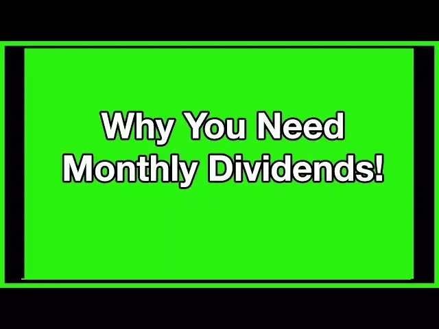 Video thumbnail for Why You Need Monthly Dividend Stocks In Your Portfolio in 2018