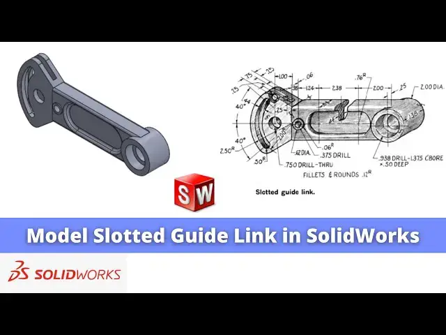 'Video thumbnail for Model Slotted Guide Link in SolidWorks  | SolidWorks Tutorial | SolidWorks Part Modeling |'