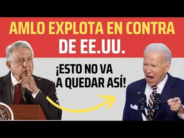 Video thumbnail for AMLO EXPLOTA Contra la Intromisión de EEUU en México | Su Postura Es Inquebrantable