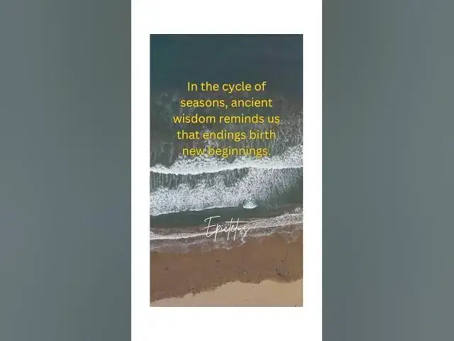 Video thumbnail for "Endings Are New Beginnings 🌱✨" #shorts