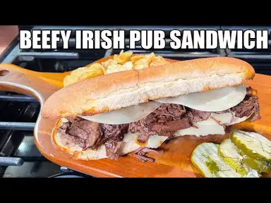 'Video thumbnail for BEEFY IRISH PUB SANDWICH The Most Amazing Flavored Roast'