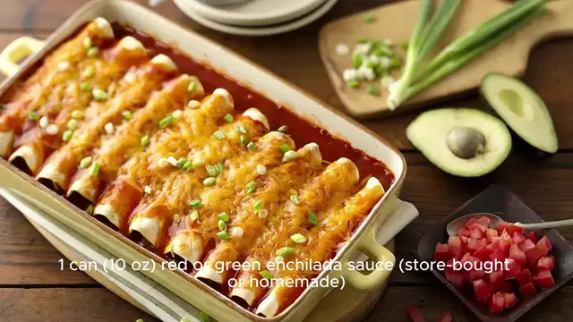 Video thumbnail for easy enchilada recipe
