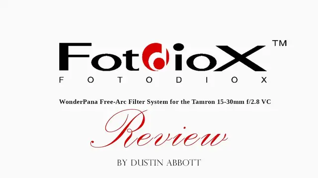 Video thumbnail for Fotodiox WonderPana Filter System for Tamron 15-30 VC Review