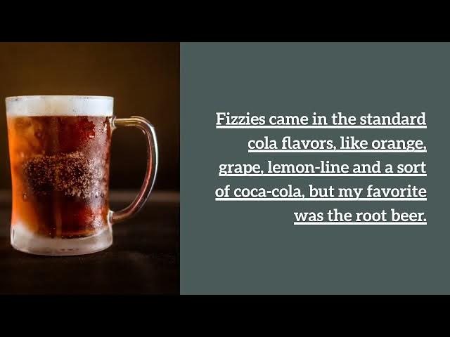 Video thumbnail for FIZZIES: LUKEWARM NECTAR OF THE CHILDHOOD GODS (humor essay)