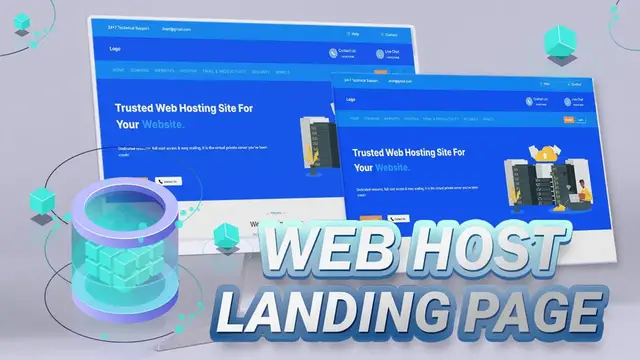 Video thumbnail for Building a Modern Landing Page for Web Hosting Service Company | Reactapp | Speed Codez