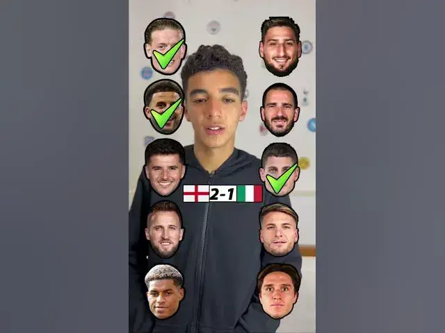 'Video thumbnail for ENGLAND 🏴󠁧󠁢󠁥󠁮󠁧󠁿 VS 🇮🇹 ITALY #england #italy #euro'