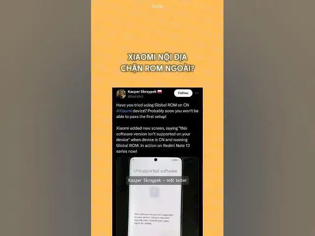 Video thumbnail for Xiaomi hàng xách tay nội địa hiện đang cố gắng chặn ROM ngoài #dhlcgd #thanhcongnghe #gaming