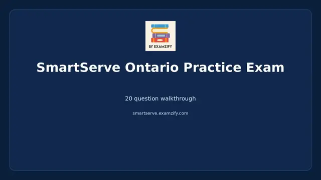 Video thumbnail for SmartServe Ontario Practice Exam
