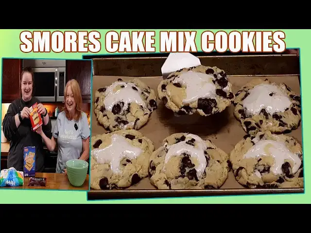 Video thumbnail for CAKE MIX COOKIES The S'mores Way with Rianna