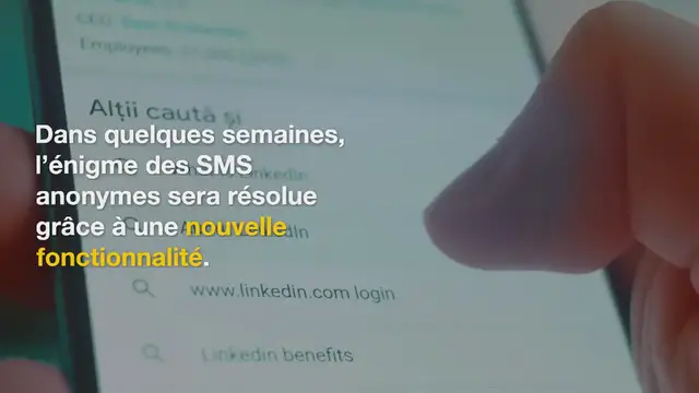 Video thumbnail for La Fin des SMS Anonymes : Bientôt le nom et la Photo de l’expéditeur Affichés