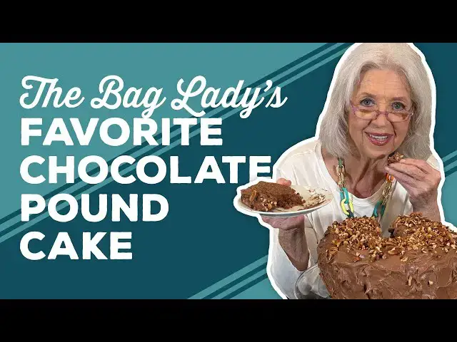 Video thumbnail for Love & Best Dishes: The Bag Lady’s Favorite Chocolate Pound Cake Recipe | Chocolate Dessert Ideas