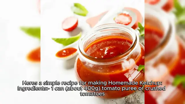 Video thumbnail for Homemade Ketchup Recipe