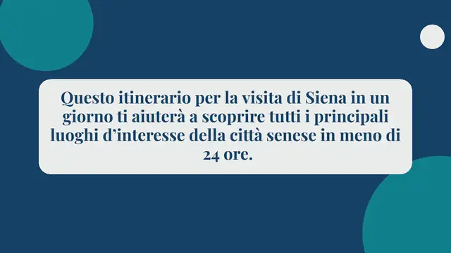 Video thumbnail for SIENA IN UN GIORNO: IL MIGLIOR ITINERARIO E MAPPA