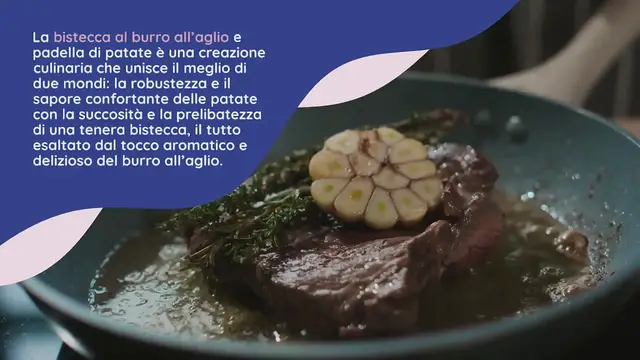 Video thumbnail for RICETTA DI PATATE IN PADELLA E BISTECCA CON BURRO ALL’AGLIO