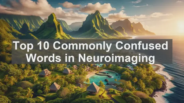 Video thumbnail for Top 10 Commonly Confused Words in Neuroimaging