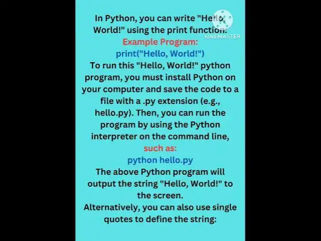 'Video thumbnail for python example code"hello world" print 馃摀馃搾馃搾馃摉馃馃馃'