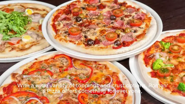 Video thumbnail for roman's pizza menu Price