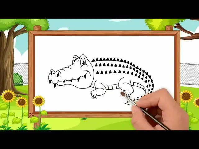'Video thumbnail for Alligator coloring Drawing - How To Coloring Alligator ||  #coloring #drawing #Alligator #kids'