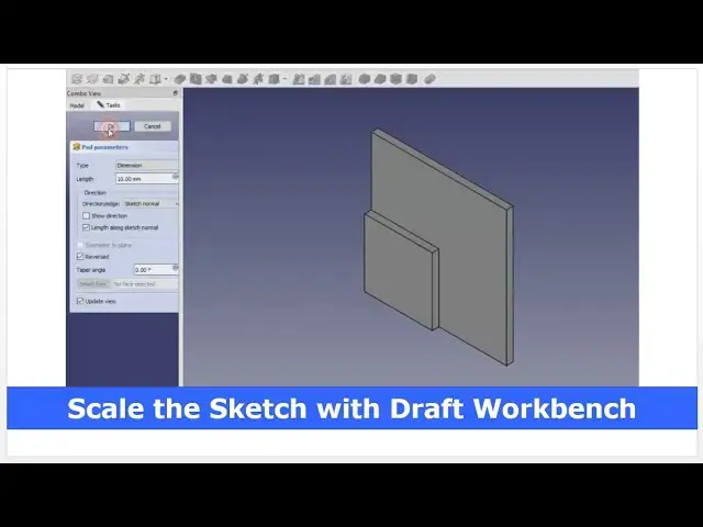 'Video thumbnail for Scale the Sketch with FreeCAD Draft Workbench | FreeCAD Tutorial | 3D Modeling | Mechnexus |'