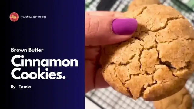 Video thumbnail for Eggless Brown Butter Cinnamon Cookies