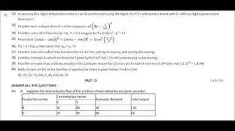 Video thumbnail for 11th Business Maths - Public Model Question Papers 2019 - 4 (Chennai District) | (English Medium)