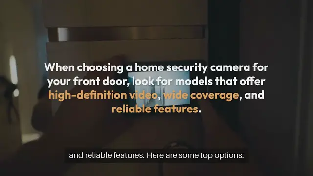 'Video thumbnail for Best Home Security Cameras For Front Door'