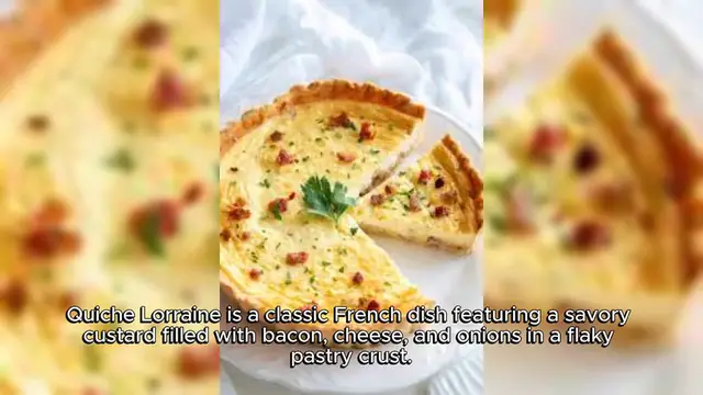 Video thumbnail for Quiche lorraine Recipe