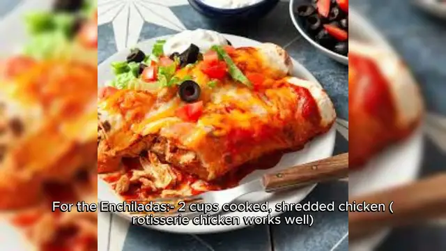 Video thumbnail for Easy Chicken Enchiladas Recipe
