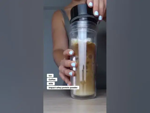 'Video thumbnail for Quick and Easy Protein Iced Latte | Myprotein #shorts'
