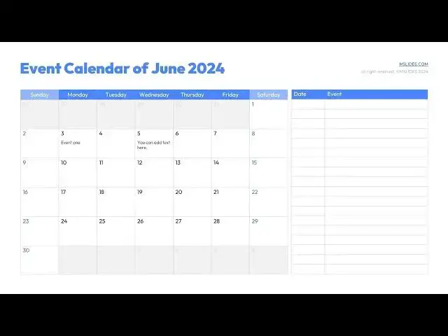 'Video thumbnail for 2024 Event Calendar Templates for PowerPoint and Google Slides Free Download'
