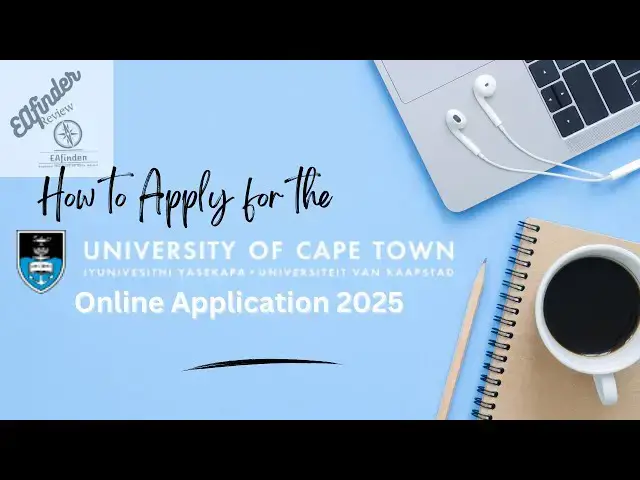 'Video thumbnail for UCT Online Application Guide 2025 (How to Apply)'