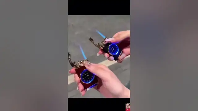Video thumbnail for 🌟 Product Link is in Description | Stylish Metal Watch Flame Lighters | #trending #lighter #tool
