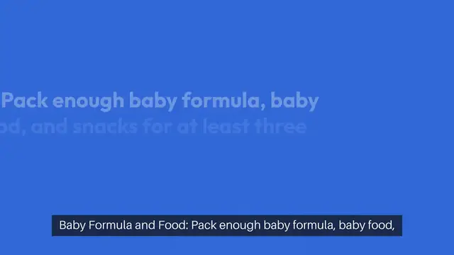 Video thumbnail for Emergency Supplies for Kids and Babies