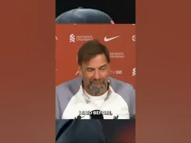 Video thumbnail for Jurgen Klopp on why he won't leave Liverpool ... #CV #shorts #liverpool