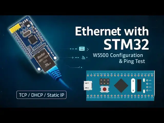 Video thumbnail for W5500 Ethernet Module with STM32 (PART 1): DHCP, Static IP & Ping | STM32F103