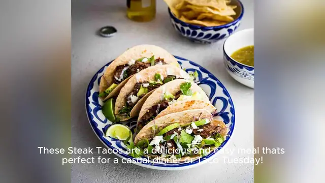 Video thumbnail for steak tacos recipe