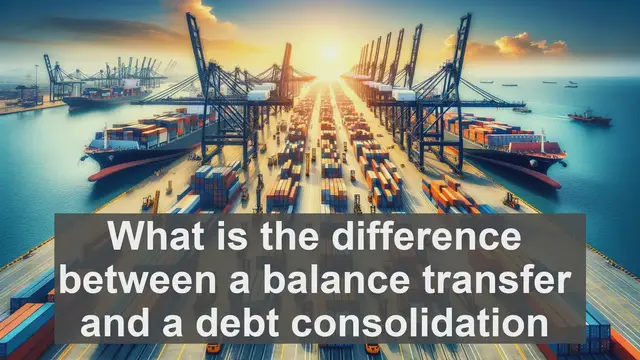 Video thumbnail for What is the difference between a balance transfer and a debt consolidation