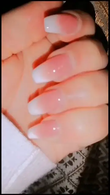 'Video thumbnail for Unicra Coffin False Nails Pure Color Glossy Fake Nails Ballerina False Nail Tips Full Cover Stick Press on Nails'