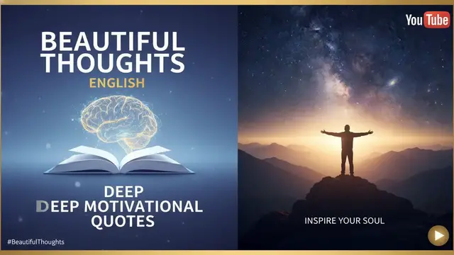 Video thumbnail for Beautiful Thoughts in English | Deep Motivational Quotes to Inspire Your Soul