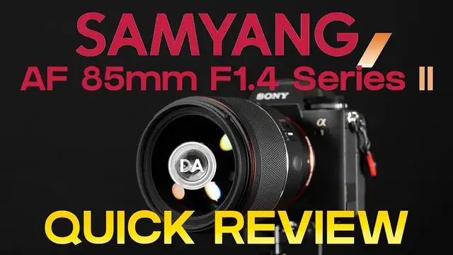 Video thumbnail for Samyang (Rokinon) AF 85mm F1.4 Series II Quick Review