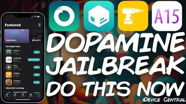 Video thumbnail for DOPAMINE JAILBREAK DO This Right Now! New RELEASE! BETTER Stability & Bug Fixes ALL A12 - A15 & M1