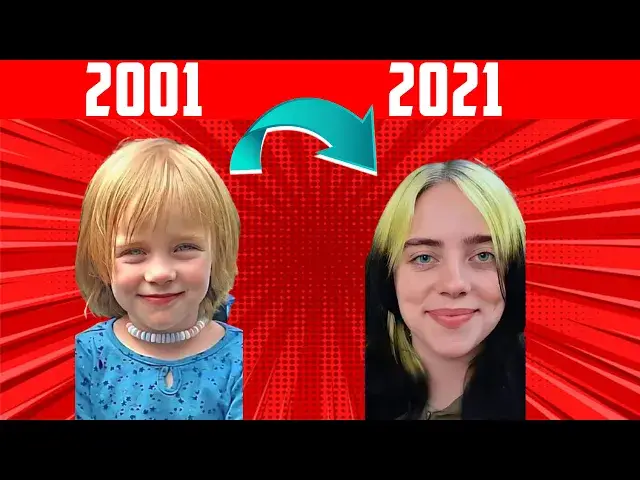 'Video thumbnail for Billie Eilish then and now 2021 ⭐ Billie Eilish before and after 2021'