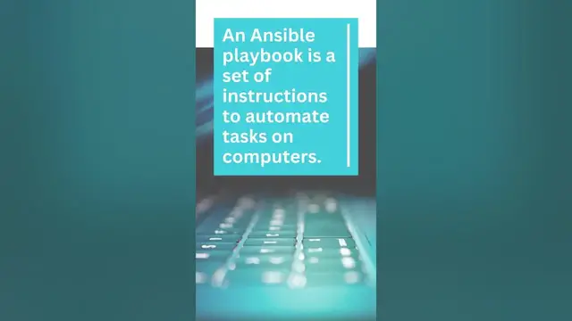 Video thumbnail for What is an Ansible Playbook?  #ansible #automation #innovation #technology