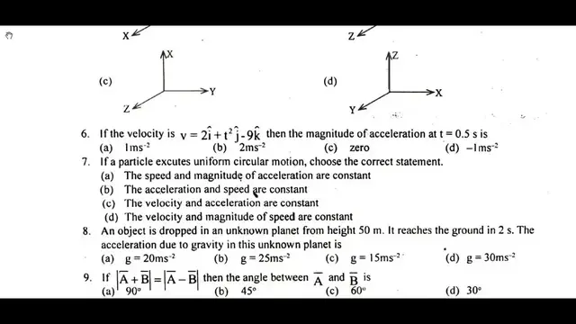 Video thumbnail for 11th Physics First Mid Term Question Paper 2019-20 | Tirunelveli District | English Medium